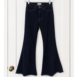Judy Blue High Rise Extreme Bell Bottom Flare Jeans Women’s Size 5/27 Dark Wash